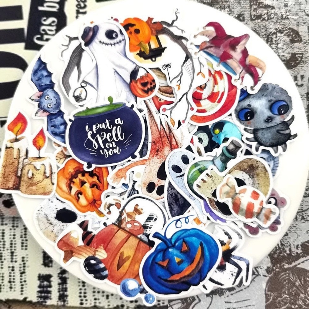 A Monstrous Halloween, 33 Spooky, Fun & Silly, Deco Stickers
